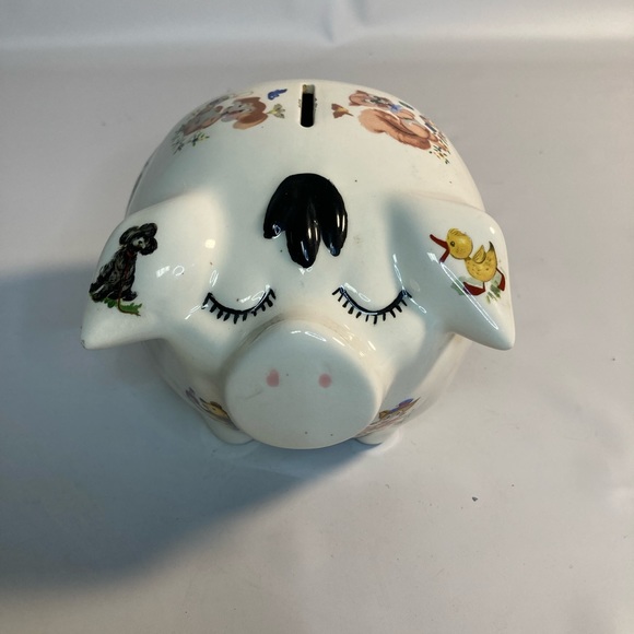 Vintage piggy bank animal print - Picture 1 of 5